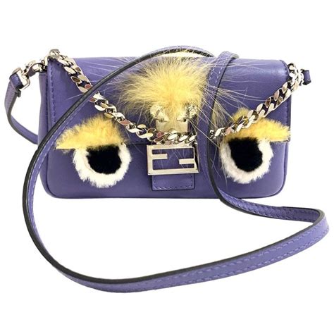 ciabatte fendi monster|fendi mini baguette.